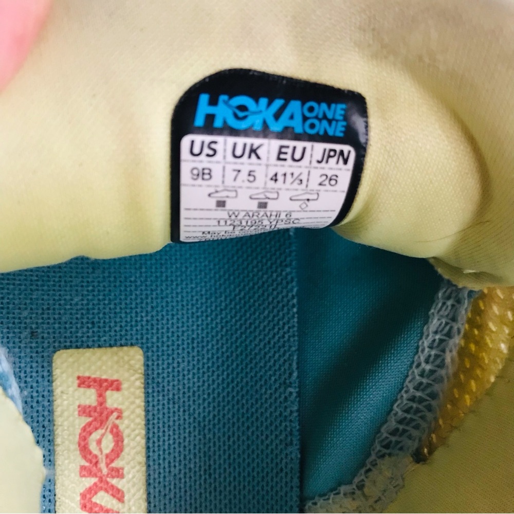 Hokas One Arahi 6 Women’s Size 9 Running Shoes Yellow Athletic Sneakers Gym - Picture 7 of 12